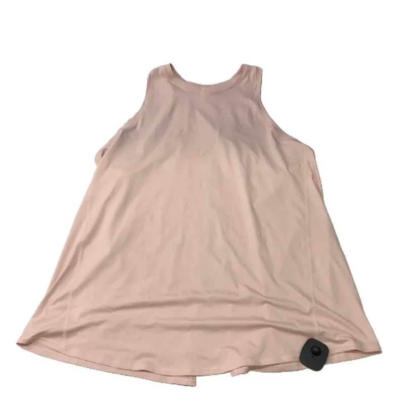 Pink  Athletic Tank Top By Lululemon  Size: L