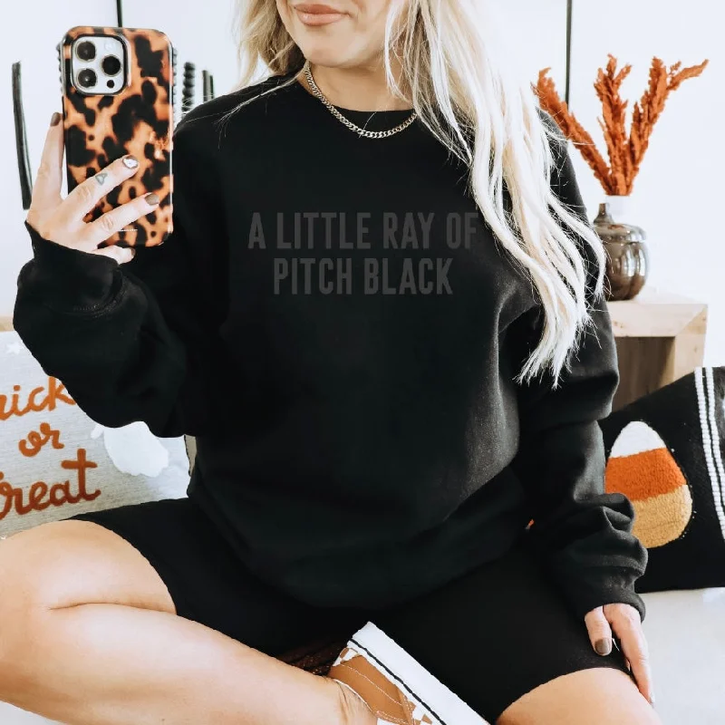 Affordable Yoga Fashion For Every Pose Pitch Black • Tonal Pullover