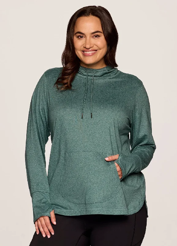 Namaste And Save On Yoga Apparel Plus Studio Breathe Super Soft Hoodie Tunic