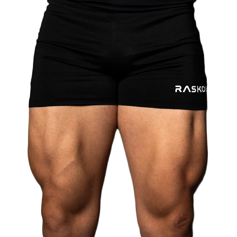 Breathe Easy In Comfortable Yoga Outfits RASKOL Black Bodybuilding Compression Shorts Breathe Easy In Comfortable Yoga Outfits RASKOL Black Bodybuilding Compression Shorts