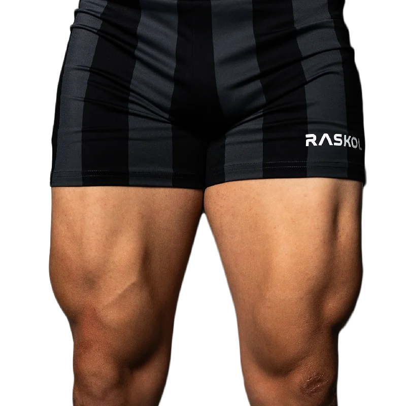 Move Freely With Premium Yoga Clothes At Great Prices RASKOL Charcoal Striped Bodybuilding Compression Shorts Move Freely With Premium Yoga Clothes At Great Prices RASKOL Charcoal Striped Bodybuilding Compression Shorts