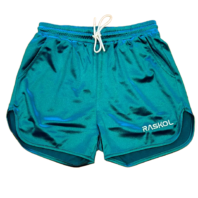 Breathe, Stretch, And Save On Yoga Apparel RASKOL FOREST GREEN SILK SHORTS (LIMITED EDITION)