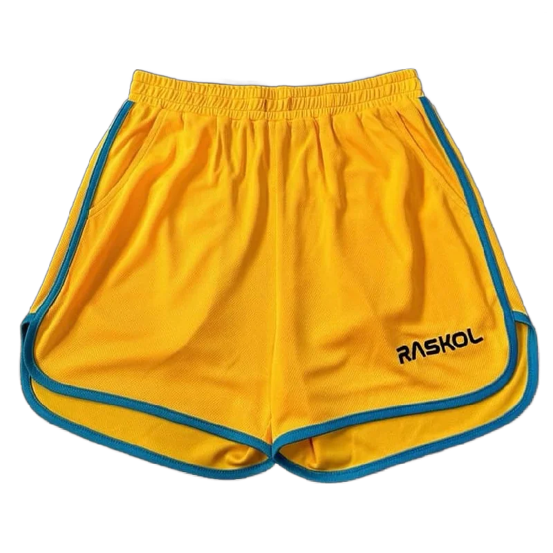 Yoga Wear That Moves With You At Lower Prices RASKOL YELLOW AZURE Classic Shorts (LIMITED EDITION)