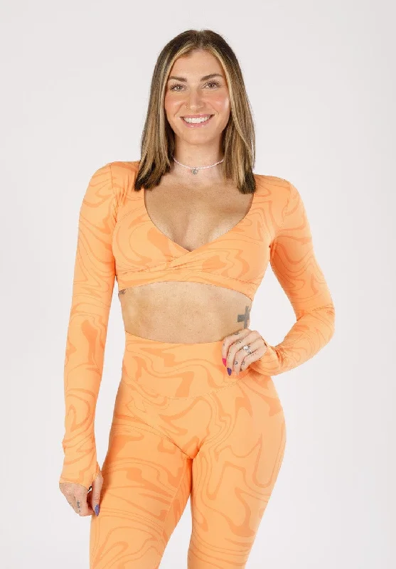 The Best Styles At The Best Prices RecStretch DesB Infinite Long Sleeve Bra Creamsicle The Best Styles At The Best Prices RecStretch DesB Infinite Long Sleeve Bra Creamsicle