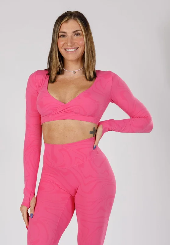 Flow Into Savings With Trendy Yoga Apparel RecStretch DesB Infinite Long Sleeve Bra Disco Flow Into Savings With Trendy Yoga Apparel RecStretch DesB Infinite Long Sleeve Bra Disco