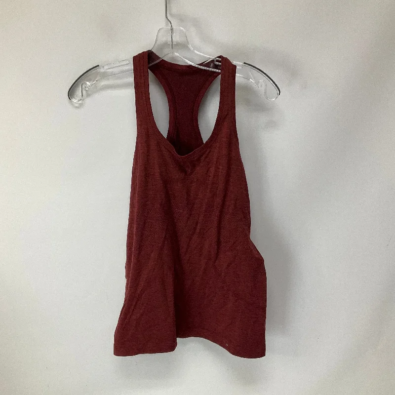 Red Athletic Tank Top Lululemon, Size 8