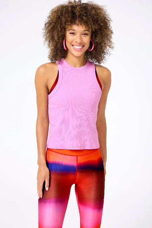 Look Good, Feel Good, And Save Big Rib Racer Tank in Pixie