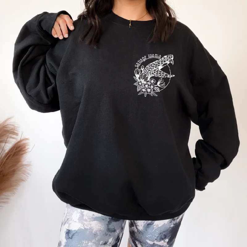 Flexibility Meets Affordability In Our Yoga Wear Sale Savage Mama Snake • Black Pullover Flexibility Meets Affordability In Our Yoga Wear Sale Savage Mama Snake • Black Pullover