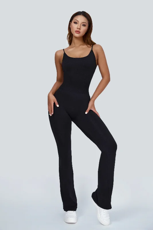 Yoga Apparel Designed For Movement At Lower Prices Scoop Neck Flare-Leg Cami Jumpsuit Yoga Apparel Designed For Movement At Lower Prices Scoop Neck Flare-Leg Cami Jumpsuit
