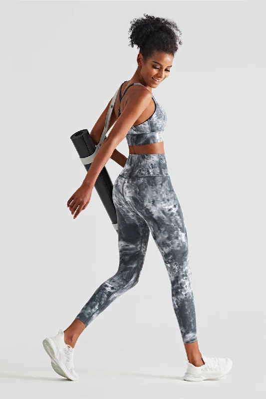 Shop High-Quality Yoga Apparel At Exclusive Discounts Tie Dyed Bra & Legging Activewear Sets Shop High-Quality Yoga Apparel At Exclusive Discounts Tie Dyed Bra & Legging Activewear Sets