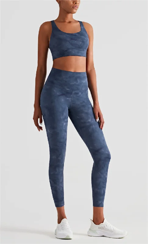Tie dye aqua blue