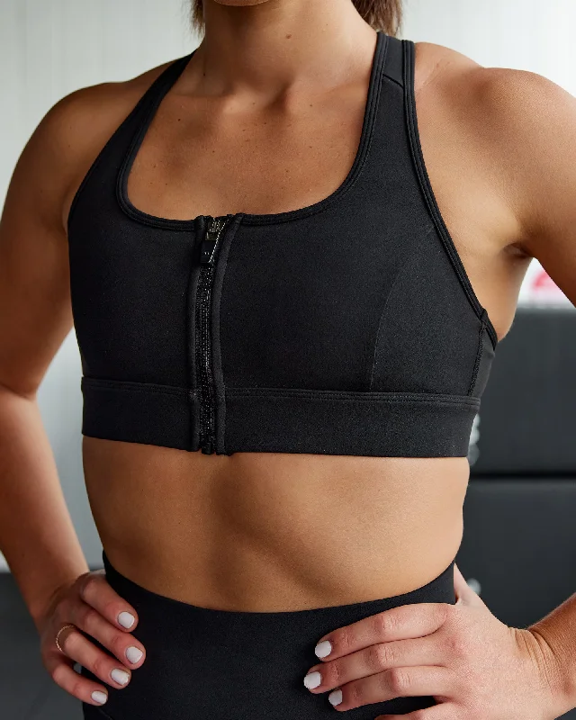 Stretch Your Limits, Not Your Wallet Sprint Sports Bra - Black