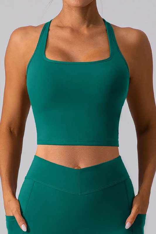 Find Your Perfect Fit With Discounted Yoga Outfits UrbanSquare Racerback Crop Top