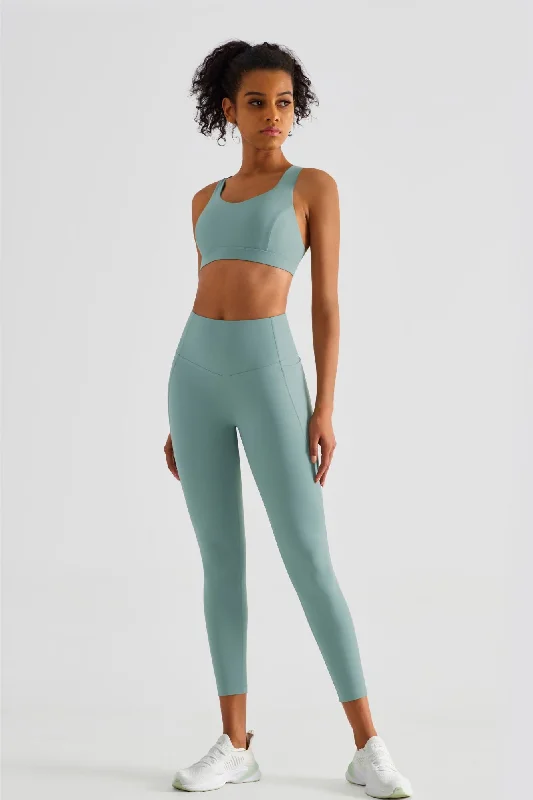 Elevate Your Style And Practice For Less Strappy Sports Bra & Yoga Leggings Activewear Set Elevate Your Style And Practice For Less Strappy Sports Bra & Yoga Leggings Activewear Set