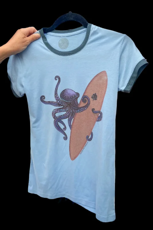 Unbeatable Deals On Breathable Yoga Apparel Kauai inspired Surfing Octopus Ringer Tee Unbeatable Deals On Breathable Yoga Apparel Kauai inspired Surfing Octopus Ringer Tee