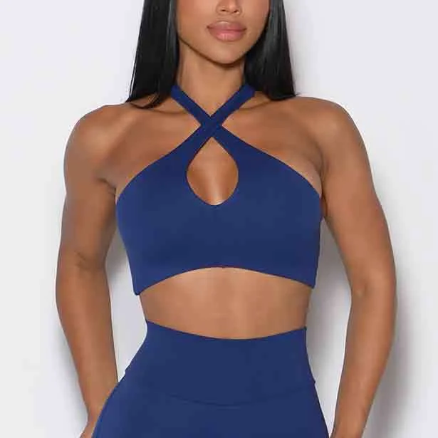 Tank top sexy halter cross yoga dress