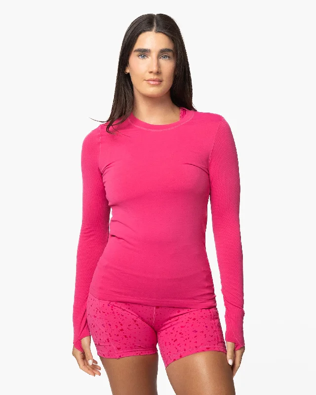 Look Good, Feel Good, And Save Big Tempo Long Sleeve - Hibiscus