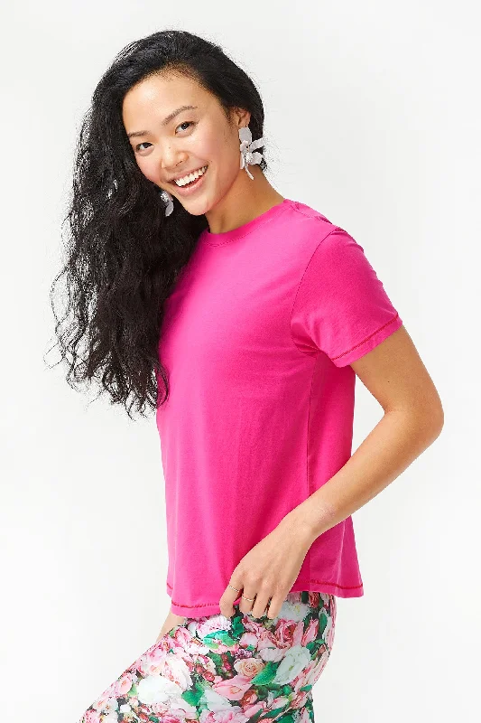 The Perfect Blend Of Comfort And Savings Bliss Tee in Terez Pink
