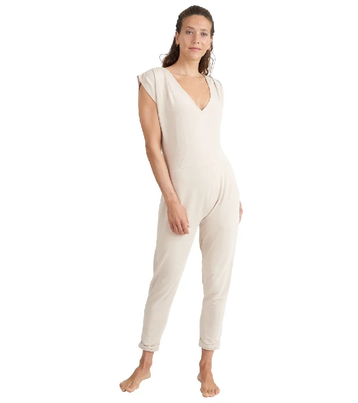 Look Good, Feel Good, And Save Big Thrive Societe Repose Jumpsuit Heather Oatmeal