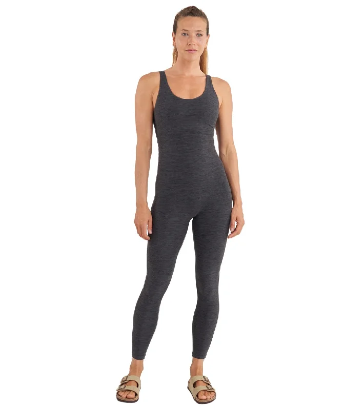Soft, Supportive Yoga Wear At Unbeatable Savings Thrive Societe Twist Back Onesie Heather Black Soft, Supportive Yoga Wear At Unbeatable Savings Thrive Societe Twist Back Onesie Heather Black