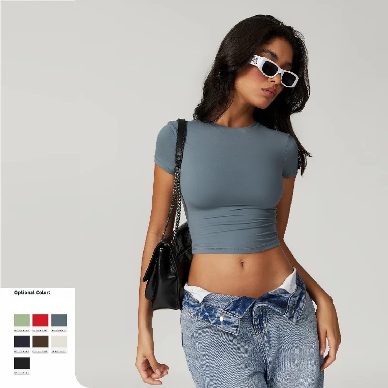 Look Good, Feel Good, And Save Big Tight quick-drying fitness top Yoga short sleeve 8743 Look Good, Feel Good, And Save Big Tight quick-drying fitness top Yoga short sleeve 8743