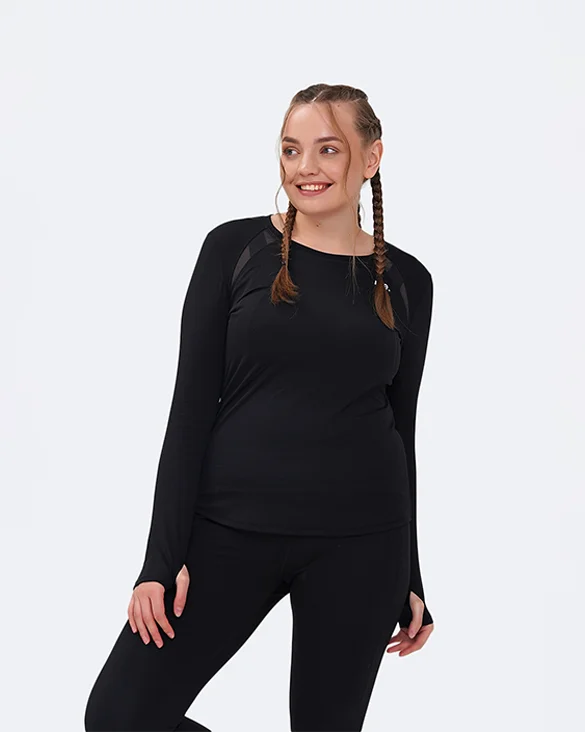 Breathe, Stretch, And Save On Yoga Apparel Total Black Long Sleeve