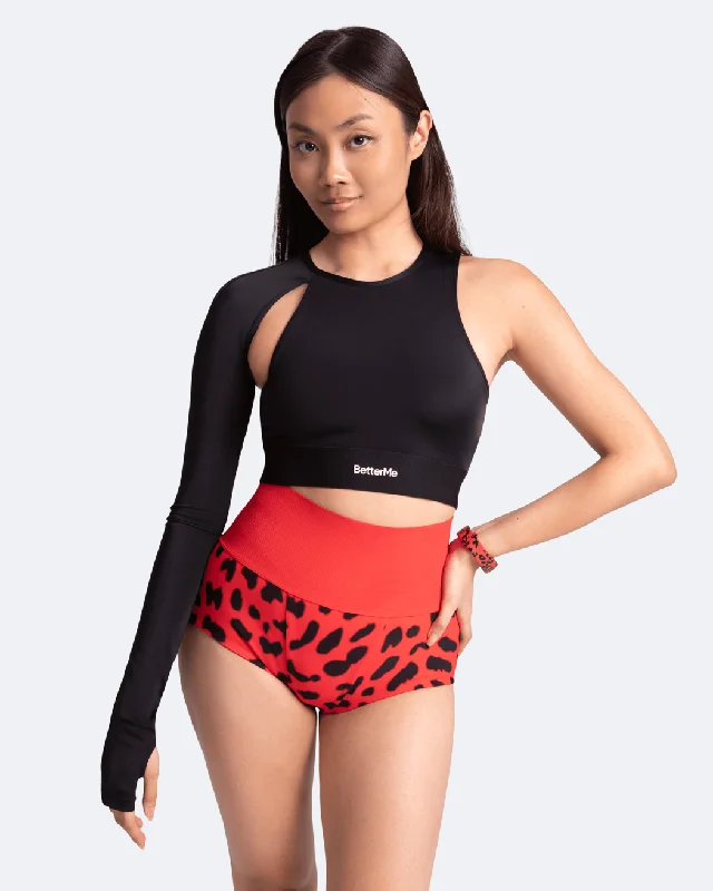 Performance Yoga Wear Now At Exclusive Discounts Trendy One-Shoulder Top