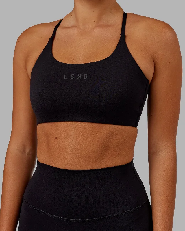 Shop High-Quality Yoga Apparel At Exclusive Discounts Twist Sports Bra - Black