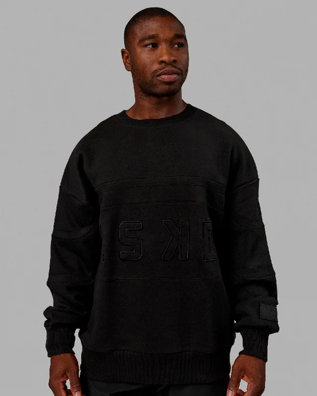 Yoga Wear That Moves With You At Lower Prices Unisex PrimeTime Sweater Oversize - Black-Black Yoga Wear That Moves With You At Lower Prices Unisex PrimeTime Sweater Oversize - Black-Black