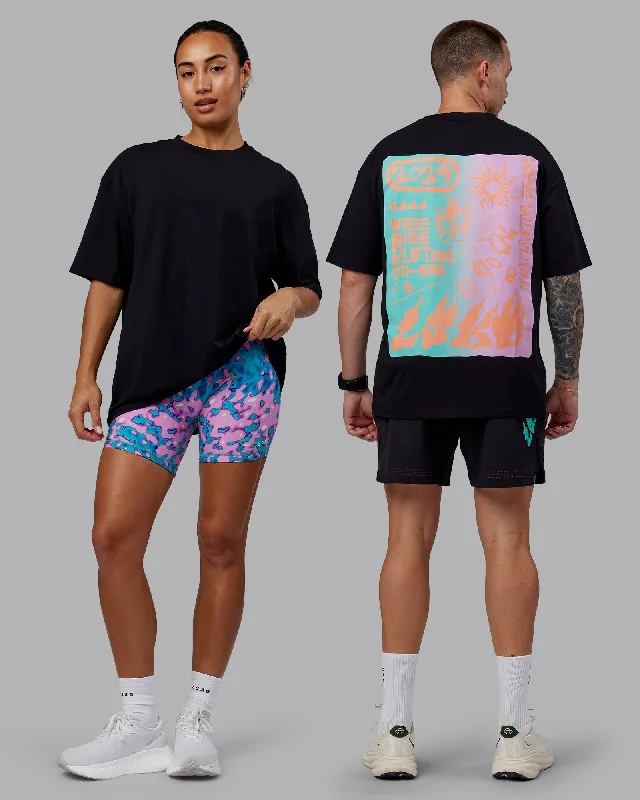 Comfortable, Stylish, And Now More Affordable Unisex So Cal 24 FLXCotton Tee Oversize - Black-Beacon Orange Comfortable, Stylish, And Now More Affordable Unisex So Cal 24 FLXCotton Tee Oversize - Black-Beacon Orange