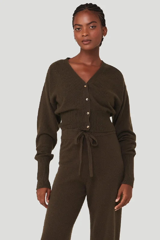 Breathe, Stretch, And Save On Yoga Apparel Cashmere Jet Set Cardigan - Espresso