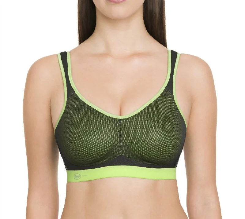 From Warm-Ups To Cooldowns, Shop And Save Women's Air Control Sports Bra In Green-Anthracite From Warm-Ups To Cooldowns, Shop And Save Women's Air Control Sports Bra In Green-Anthracite