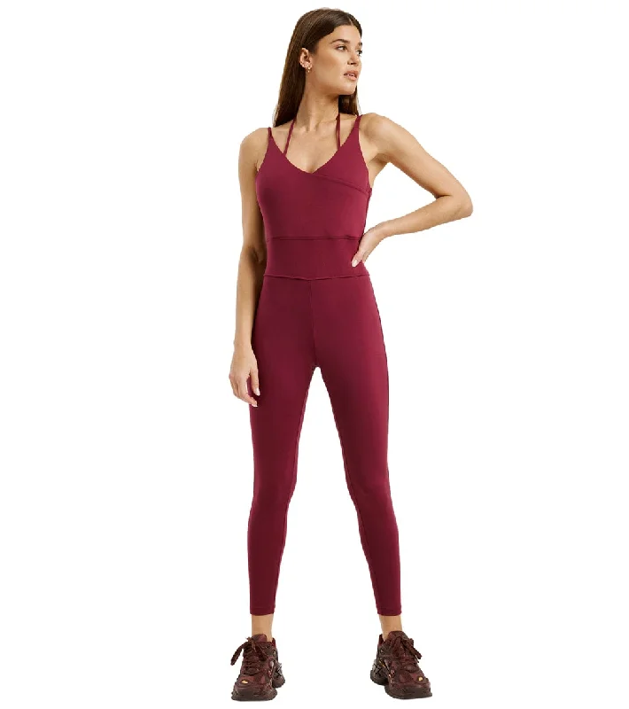 Sweat In Style With Yoga Clothing Discounts Year of Ours The Sasha Onesie Dark Cherry Sweat In Style With Yoga Clothing Discounts Year of Ours The Sasha Onesie Dark Cherry