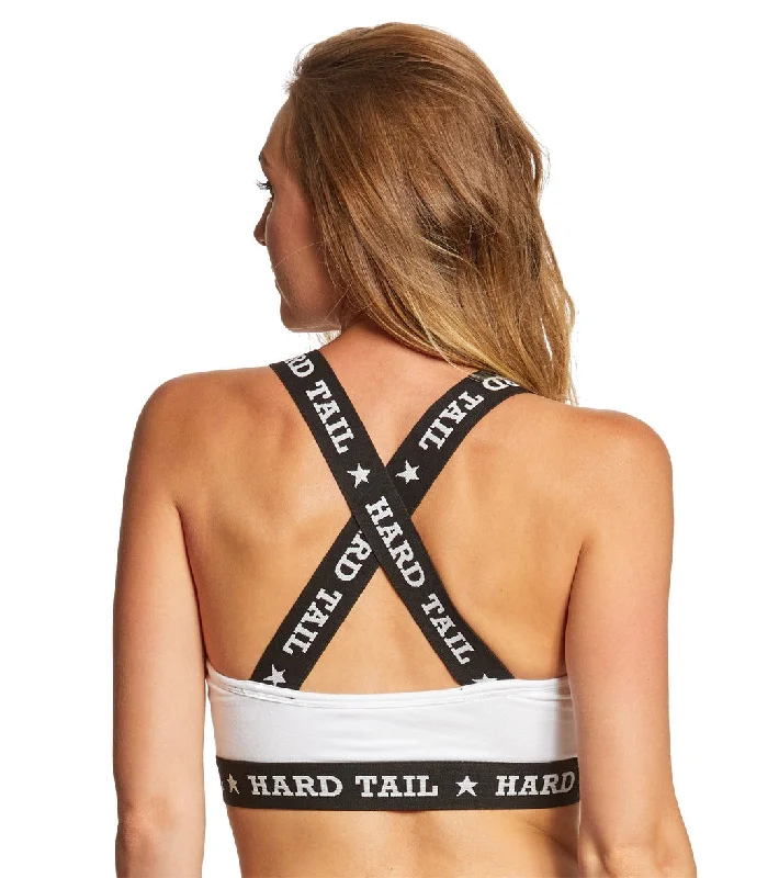 Your Practice Deserves The Best—At Better Prices Hard Tail Logo Yoga Sports Bra White Your Practice Deserves The Best—At Better Prices Hard Tail Logo Yoga Sports Bra White