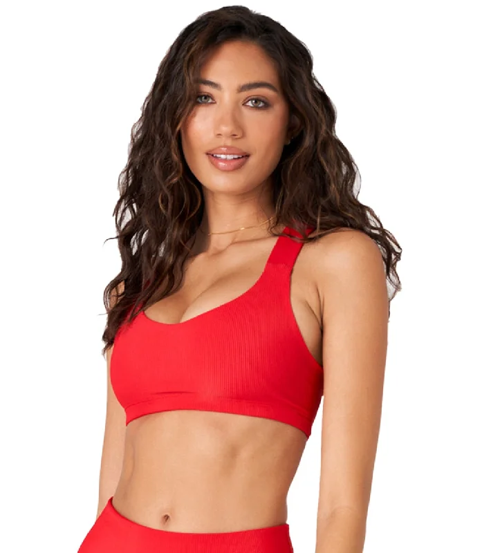 Your Practice Deserves The Best—At Better Prices Onzie Half Moon Yoga Sports Bra Red Rib Your Practice Deserves The Best—At Better Prices Onzie Half Moon Yoga Sports Bra Red Rib