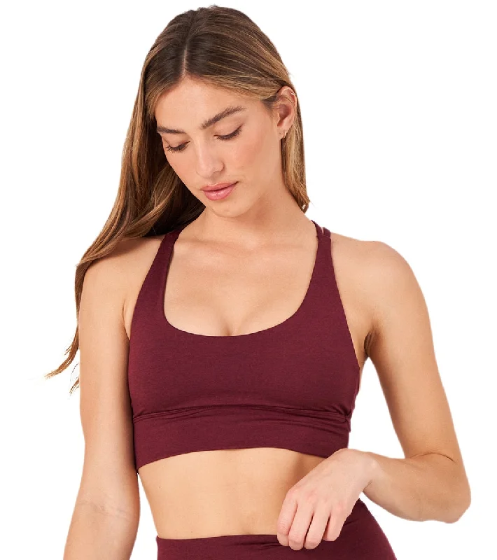 Soft, Supportive Yoga Wear At Unbeatable Savings Onzie Luxe Yoga Sports Bra Red Wine Soft, Supportive Yoga Wear At Unbeatable Savings Onzie Luxe Yoga Sports Bra Red Wine