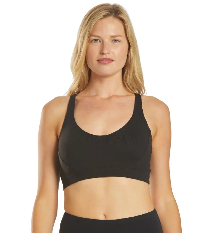 Flow Into Savings With Trendy Yoga Apparel prAna Yoga Sports Bra Black