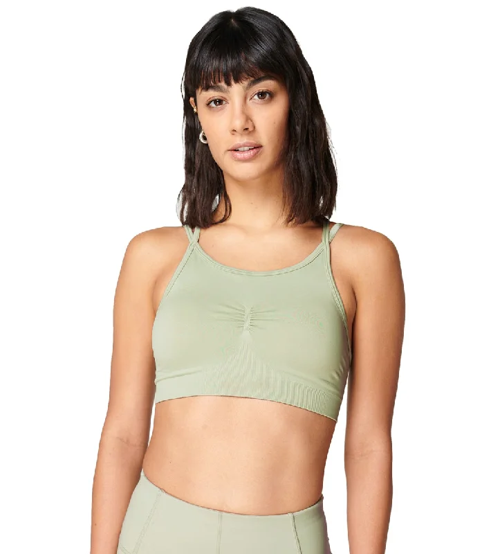 The Best Yoga Clothing At The Best Prices Sweaty Betty Solstice Strappy Back Bra Sage Green