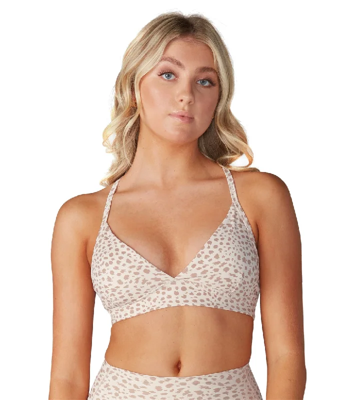Flow Into Savings With Trendy Yoga Apparel Tavi Adjustable Studio Bra Dune Lynx