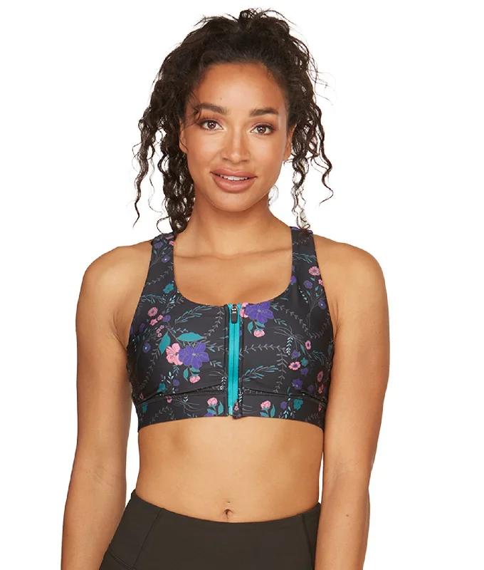 Limited-Stock Sale On Yoga Tops And Leggings Aloft Zip Front Pocket Bra