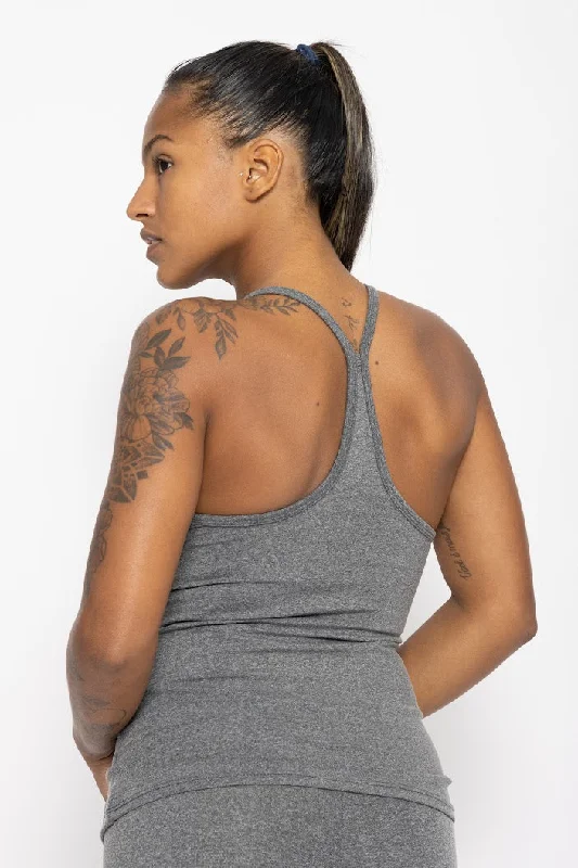 Upgrade Your Yoga Wardrobe For Less Classic Tank Top, Mixed Gray, Supplex