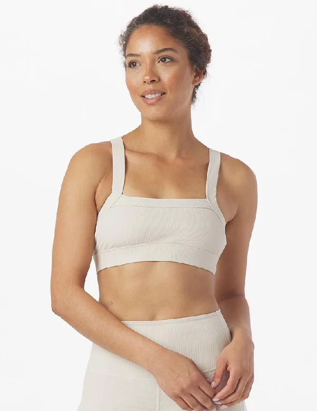 Your Go-To Yoga Outfits Now More Affordable Directional Bra: Oatmilk