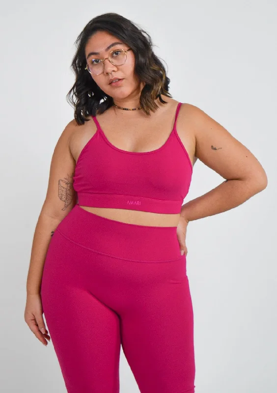 Trendy Yoga Outfits At Budget-Friendly Prices Essentials Sports Bra - Hot Pink