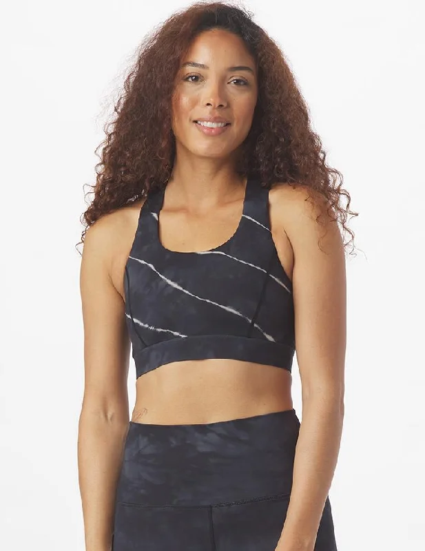 Find Balance In Stylish And Affordable Yoga Wear Full Force Bra: Linear Tie-Dye