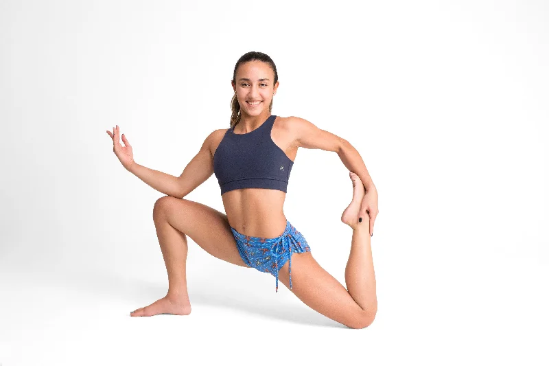 Find Balance In Stylish And Affordable Yoga Wear Gavea Top, Navy Blue, Supplex