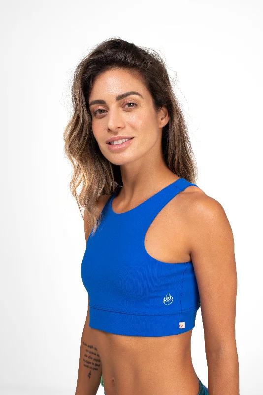 Unmissable Deals On Flexible Yoga Apparel Gavea Top, Royal Blue, Supplex