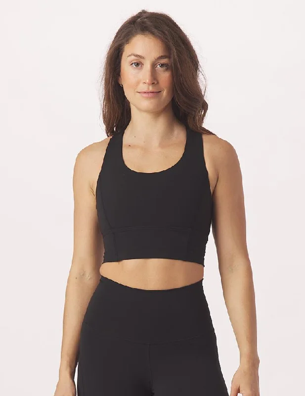 From Warm-Ups To Cooldowns, Shop And Save One Crop Bra: Black