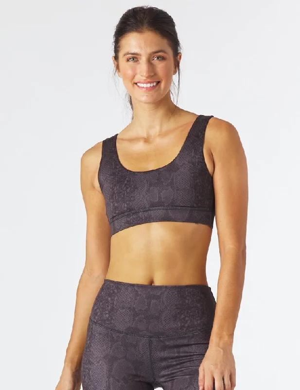 High-Quality Yoga Clothing At Budget-Friendly Prices Splendid Bra: Black Snake