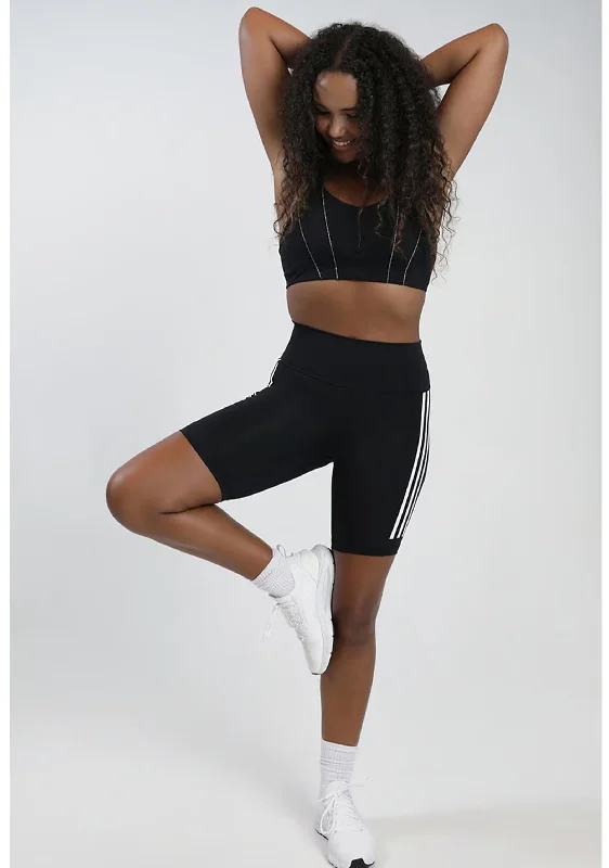 Stretch Your Limits, Not Your Wallet Adidas Womens Optime Trainicons 3-Stripes Bike Short Leggings <br> H64228 Stretch Your Limits, Not Your Wallet Adidas Womens Optime Trainicons 3-Stripes Bike Short Leggings <br> H64228