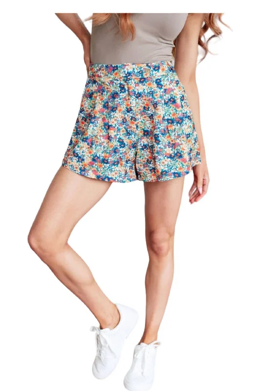 Flexibility Meets Affordability In Our Yoga Wear Sale Drop Of Golden Sun Floral Shorts In Blue Flexibility Meets Affordability In Our Yoga Wear Sale Drop Of Golden Sun Floral Shorts In Blue
